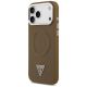 2. Guess Triangle Logo MagSafe case for iPhone 17 Pro - brown