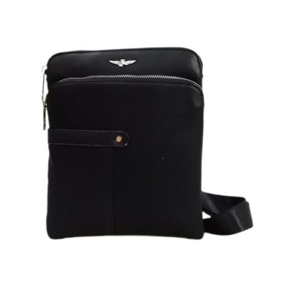 2. Aeronautica Militare Fly Men's Shoulder Bag Messenger Bag Black - AM-392