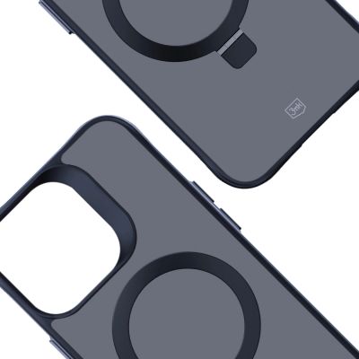 10. 3mk Smoke Case Mag&Stand for Apple iPhone 15 pro max - black