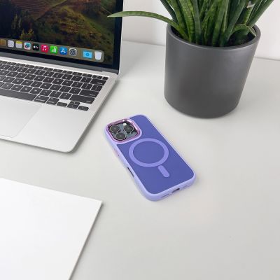 7. Magnetic Collection MagSafe iPhone 16 Pro Max Case - Purple