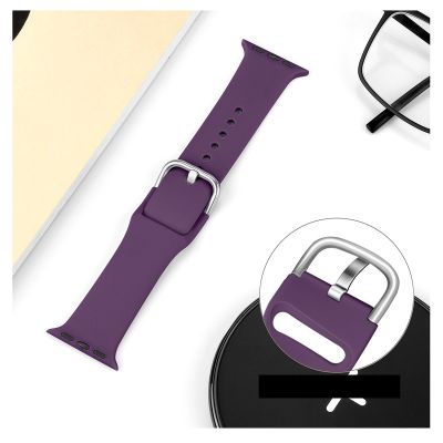 3. Silicone Strap APS for Apple Watch 38/40/41mm Strap Watch Bracelet - Yellow