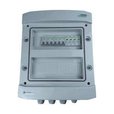 Hermetic IP65 EMITER AC connection switchboard with AC surge arrester Noark type 2, 2x25A 3-Ph
