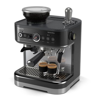19. Philips PSA3218/10 Coffee Machine Barista Brew 15 bar pump pressure Built-in milk frother Semi-automatic 1350 W Black