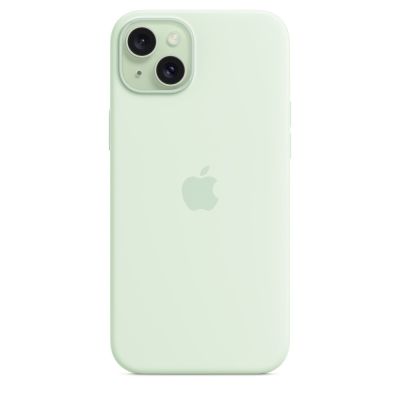 5. Apple Silicone Case with MagSafe Soft Mint, for Apple iPhone 15 Plus, MT103ZM/A