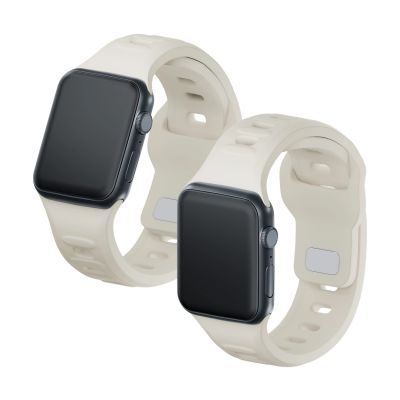13. 3mk Silicone Watch Strap for Apple Watch 38/40/41 mm - white