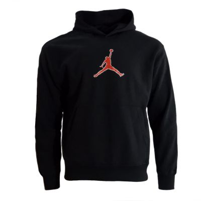 Men's Air Jordan Flight MVP Hoodie Black/Red - FN6352-010