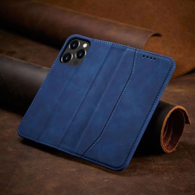 8. Magnet Fancy Case case for iPhone 14 Pro Max cover with flip wallet stand blue