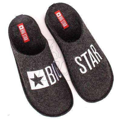 Home slippers made of wool felt Big Star M INT1804