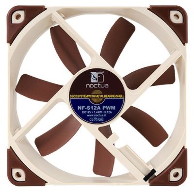 4. NOCTUA 120mm fan from 10.7 dBA, 300-1200 RPM