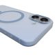 7. Puro Daylight Magsafe Compatible Silicone Case for iPhone 17 - Translucent Blue