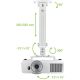 5. TECHLY CEILING MOUNT FOR PROJECTOR 38-58CM 13.5K