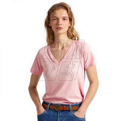 2. Pepe Jeans Lorette V Neck Regular T-shirt W PL505826