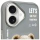 3. Nimmy Cool&Cute 2.0 Bear Case for iPhone 16 - Gray