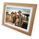 7. Denver photo frame with FRAMEO 10.1" 16GB light wood