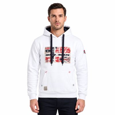 5. Geographical Norway GPEPE 2 MEN 100 EO BS2 Men's Sweatshirt (WT1874H/GN-WHITE)