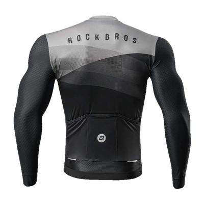 3. Rockbros 15120009002 Long Sleeve Cycling Jersey Spring/Summer M - Black