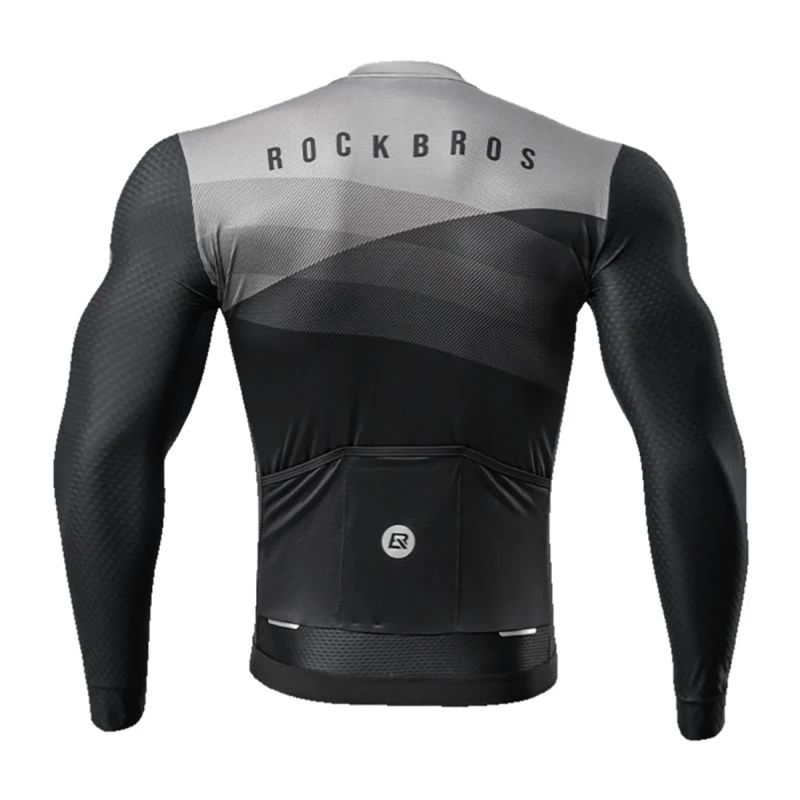 3. Rockbros 15120009002 Long Sleeve Cycling Jersey Spring/Summer M - Black