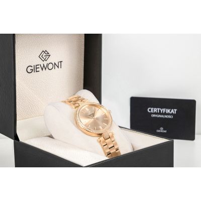 8. Giewont Sapphire Rose Gold Women's Watch GW9890-B3