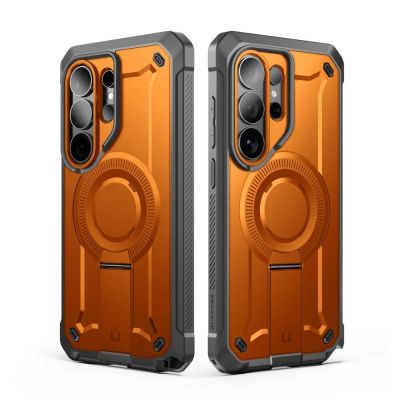 2. Supcase Unicorn Beetle Pro Mag MagSafe 2-set Case for Samsung Galaxy S26 Ultra - Black and Orange