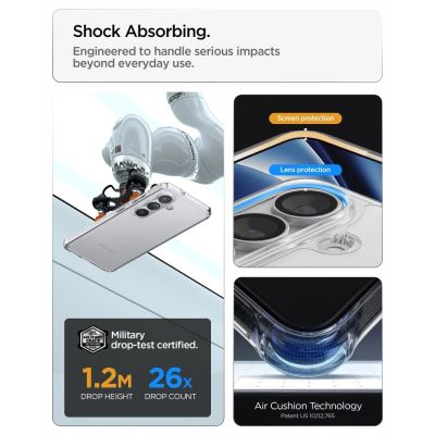 9. Spigen Ultra Hybrid Case for Samsung Galaxy S26 - Transparent