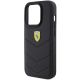 6. Ferrari Quilted Metal Logo case for iPhone 15 Pro - black