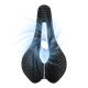 3. Rockbros LF0214 Anatomical 3D Waterproof Bicycle Saddle - Black