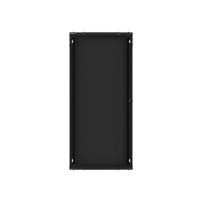 7. Lanberg WF01-6427-10B single-section cabinet (27U; 1300mm / 600mm / 450 mm; wall-mounted; Glass; 19''; black)