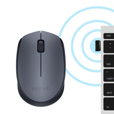 6. Logitech M170 Mouse 910-004642 (optical; 1000 DPI; gray; )