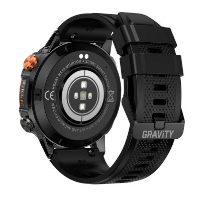 9. Smartwatch Gravity Black 2 Straps GT20-7