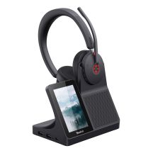 Yealink WH68 Workstation Headset Wired & Wireless Headband Calls/Music USB Type-C Bluetooth Charging Stand Black
