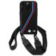 2. BMW M Edition Carbon Tricolor Lines & Strap Case for iPhone 16 Pro - Black