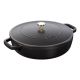STAUB 40511-472-0 Deep Frying Pan with Lid - Black 28 cm
