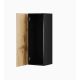 3. VIGO '90' display cabinet, full, 90/35/32, black/wotan oak