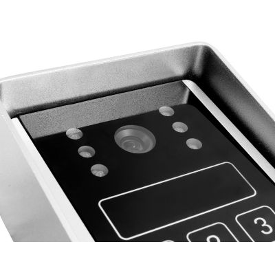 4. EURA VDP-90A3 DELTA video intercom + black monitor
