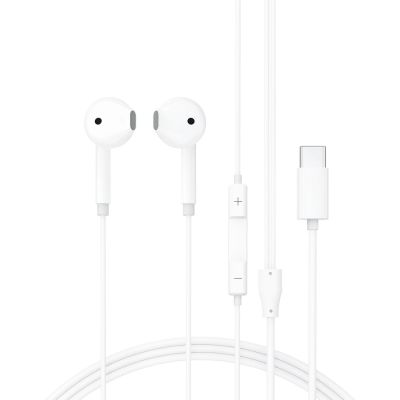 2. Acefast L13 In-Ear Wired Headphones with USB-C Microphone - White