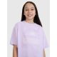 2. Oversized T-shirt with print for girls 4F 4FJWSS25TTSHF1870-52S