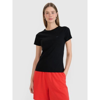 Slim plain women's T-shirt 4F 4FWMM00TTSHF2673-20S