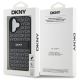 8. DKNY Texture Pattern Tonal Stripe iPhone 16 Case - Black