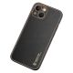 4. Dux Ducis Yolo iPhone 14 Plus case elegant faux leather cover black