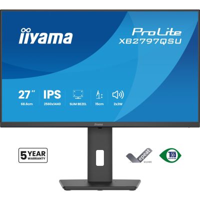 2. iiyama ProLite XB2797QSU-B1 computer monitor 68.6 cm (27") 2560 x 1440 px Quad HD LED Black