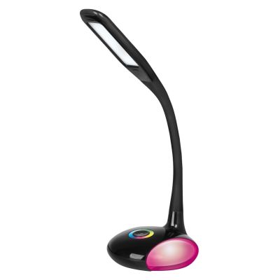 5. Modern multi-color RGB LED desk lamp Activejet VENUS RGB black with night light function