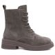 6. Women's leather ankle boots, khaki suede, Sergio Leone TR-02