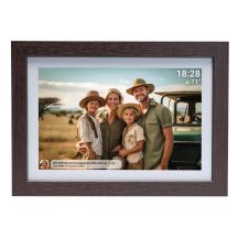 Denver PFF-1042DWMK2 Digital Photo Frame Wood 25.6 cm (10.1") Touchscreen Wi-Fi