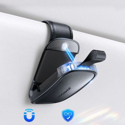 3. Joyroom JR-ZS511 Sun Visor Holder with Magnetic Clip - Black