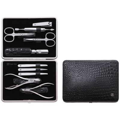 2. Zwilling Classic Inox MANICURE SET – 10-piece leather case – Black