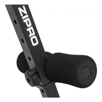 6. ZIPRO SLANT Flat Workout Bench Adjustable Backrest Gym, Home Black