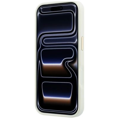 5. Guess Peony 4G Small Logo MagSafe Case for iPhone 17 Pro Max / 18 Pro Max - Beige