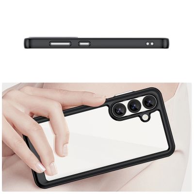 6. Outer Space Case with Gel Frame for Samsung Galaxy S25 - Black