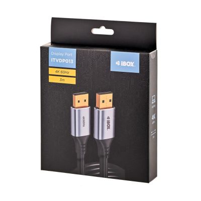 8. DisplayPort cable 4k60Hz gold plug 3m