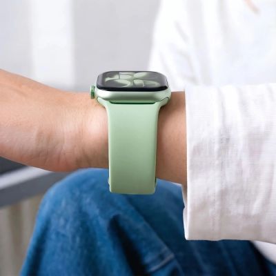 6. Tech-Protect Silicone Strap for Apple Watch 40/41/42 mm - Light Green